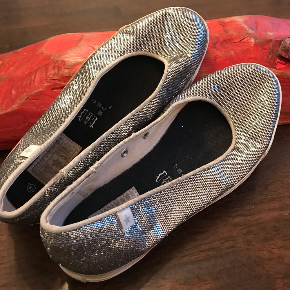 Converse one star slip ons